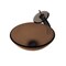 Novatto TY Glass Vessel Bathroom Sink Set, Oil Rubbed Bronze NSFC-168T001ORB - alternate 1
